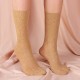 Lola Lace Crew Sock | Beige