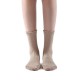 Aliyah Scallop Sparkle Crew Sock | Beige