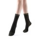 Aliyah Scallop Sparkle Crew Sock | Black Gold