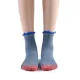 Daphne Ruffle Glitter Ankle Sock | Blue
