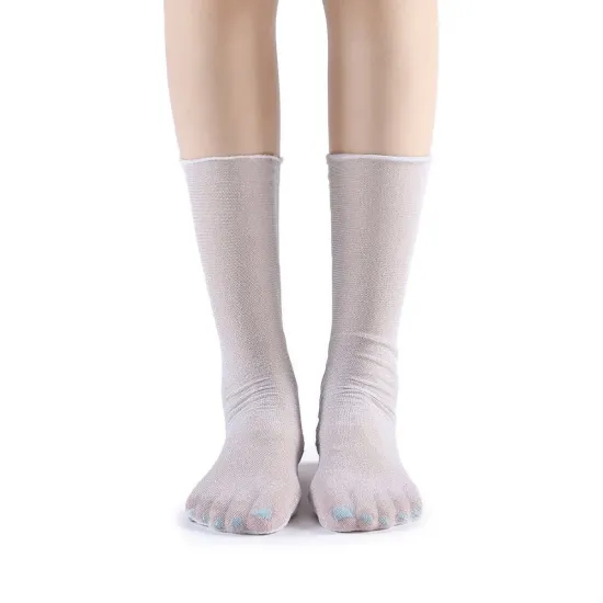 Diamond Sheer Crew Sock | White