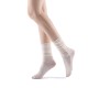 Neverminder Slouch Sheer Crew Sock | White