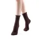 Princess Lulu Ruffle Crew Sock | Brown